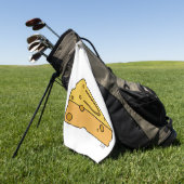 Serviette De Golf Fromage Mignon Rieur (Vert)