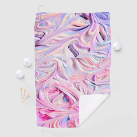 Serviette De Golf Frosting crémeux Pastel (En situation)