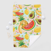Serviette De Golf Fruits d'été frais Motif (En situation)