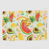 Serviette De Golf Fruits d'été frais Motif (Horizontal)