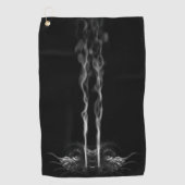 Serviette De Golf Fumée de dragon noir (Devant)