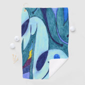 Serviette De Golf Fumes bleues (En situation)