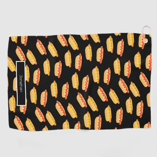 Serviette De Golf Fun Hot Dogs (Horizontal)