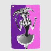 Serviette De Golf Fun Poker Jester (Devant)