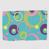 Serviette De Golf Funky Blue Circles Golf Serviette (Horizontal)