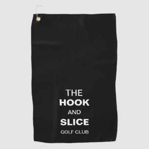 Serviette De Golf Funny Black Hook et tranche