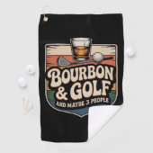 Serviette De Golf Funny Bourbon Golf Golfer Dad Gift (En situation)