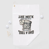 Serviette De Golf Funny Cat Dad Came Back With The Milk Vintage Shir (En situation)