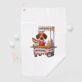 Serviette De Golf Funny Dachshund Chien Hotdog Sandwich Weenie Sauci (En situation)