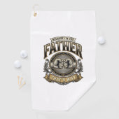 Serviette De Golf Funny Father Fist Bump Vintage Engraving Shirt Des (En situation)