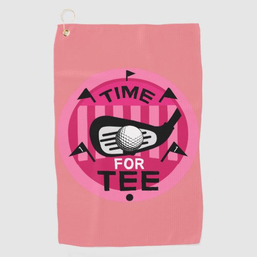 Serviette De Golf Funny Femme Golfers Pros Fanatics de golf (Devant)