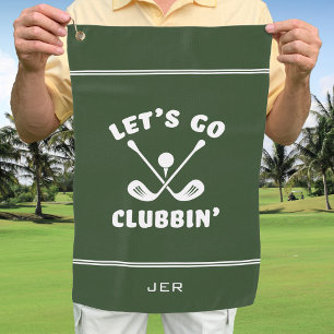 Serviette De Golf Funny Golf Club Humour Modern Golfer Sports Green