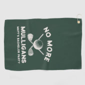 Serviette De Golf Funny Golf Groomsmen Bachelor Party Favors (Horizontal)