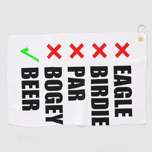 Serviette De Golf Funny golf terms (Horizontal)