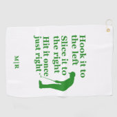 Serviette De Golf Funny Golf Thème Citation Hochez-le, découpez-le,  (Horizontal)