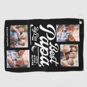 Serviette De Golf Funny Golfer meilleur papa par par photo | FÊTE DE (Horizontal)