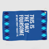 Serviette De Golf Funny Jacquard Bleu C'est le Seul ... (Horizontal)