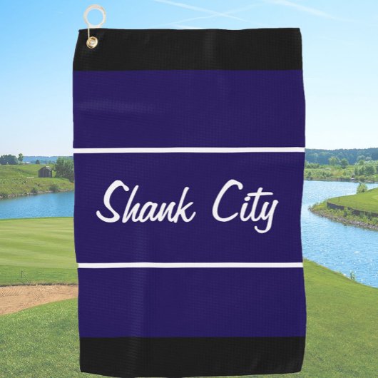Serviette De Golf Funny marine bleu shank ville cadeau pour golfeur