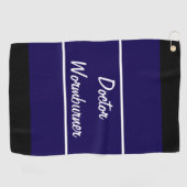 Serviette De Golf Funny marine bleu ver cadeau pour golfer (Horizontal)