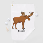 Serviette De Golf Funny moose (En situation)