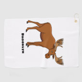 Serviette De Golf Funny moose (Horizontal)
