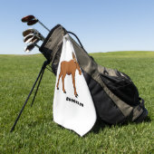 Serviette De Golf Funny moose (Vert)