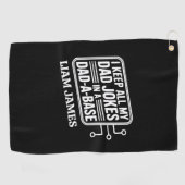 Serviette De Golf Funny Papa plaisante Fête des pères cadeau pour pa (Horizontal)