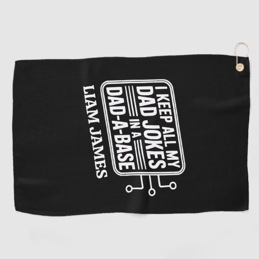 Serviette De Golf Funny Papa plaisante Fête des pères cadeau pour pa (Horizontal)