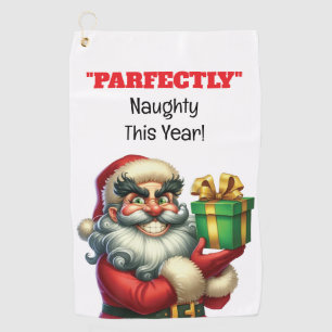 Serviette De Golf Funny Père Noël Holiday