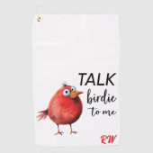 Serviette De Golf Funny Personalized Monogram (Devant)