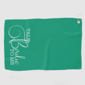 Serviette De Golf Funny Turquoise Golf Joke (Horizontal)