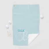 Serviette De Golf Funny Turquoise Golf Plaisanterie (En situation)