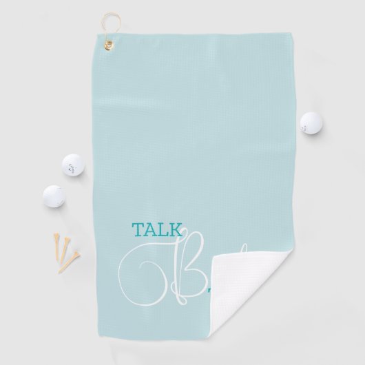 Serviette De Golf Funny Turquoise Golf Plaisanterie (En situation)