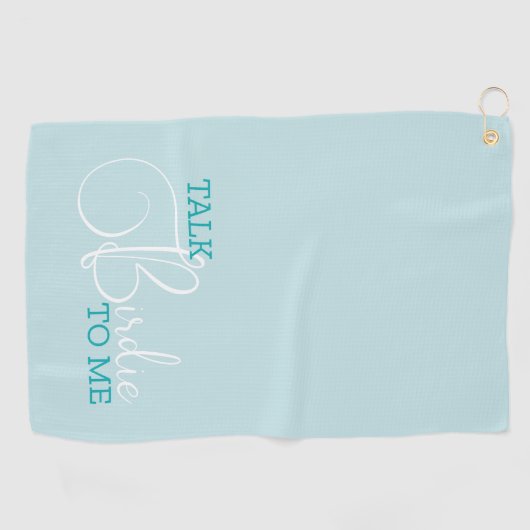 Serviette De Golf Funny Turquoise Golf Plaisanterie (Horizontal)