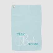 Serviette De Golf Funny Turquoise Golf Plaisanterie (Devant)