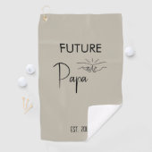 Serviette De Golf Futur Faire-part de grossesse Papa (En situation)