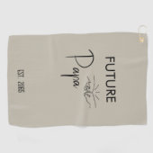 Serviette De Golf Futur Faire-part de grossesse Papa (Horizontal)