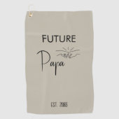Serviette De Golf Futur Faire-part de grossesse Papa (Devant)