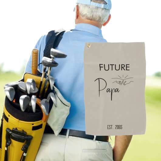 Serviette De Golf Futur Faire-part de grossesse Papa