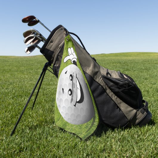 Serviette De Golf [fuzzy]balle de golf (Vert)
