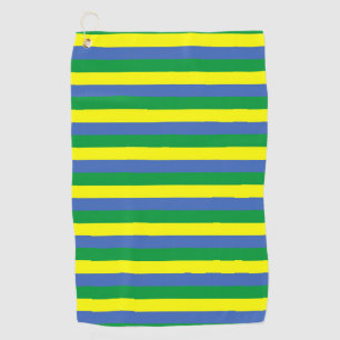 Serviette De Golf gabon drapeau rayures symbole du pays vert bleu ja