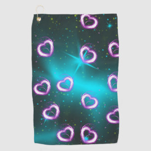 Serviette De Golf Galaxie de coeur