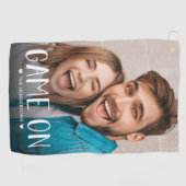 Serviette De Golf Game On Family Photo (Horizontal)