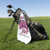 Serviette De Golf Gamer Girl design (Vert)