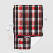 Serviette De Golf Gamme Abstraite Red Black (En situation)
