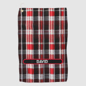 Serviette De Golf Gamme Abstraite Red Black (Devant)