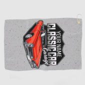 Serviette De Golf Garage de voiture classique convertible personnali (Horizontal)