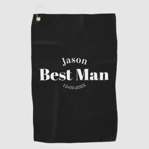 Serviette De Golf garçon d'honneur enterrement de vie de garçon témo