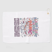 Serviette De Golf Garde du Royaume Licorne Conception Vectorielle Ad (Horizontal)