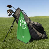 Serviette De Golf Gardez-Le Cool Et Mettez-Le À L'Initiale (Vert)